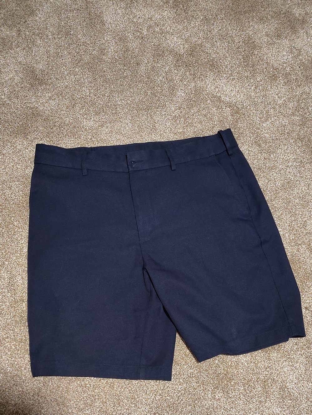 Men's Navy Chino Shorts - 36 In Waist 8 In Inseam